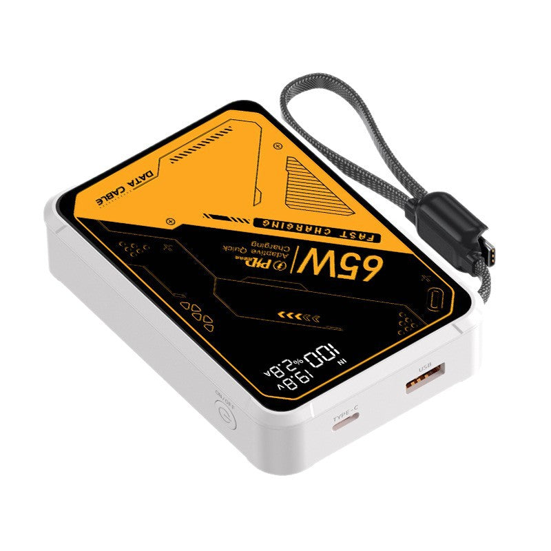 Tragbares Hochleistungs-Ladegerät mit Intelligentem Usb-C-Anschluss und Digitaler Anzeige Brehn