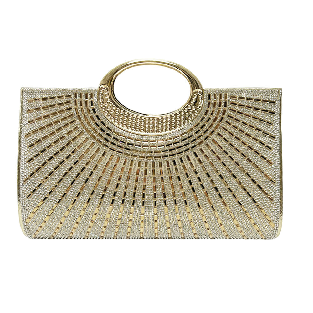Statement Metallische Abend Clutch