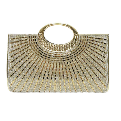 Statement Metallische Abend Clutch