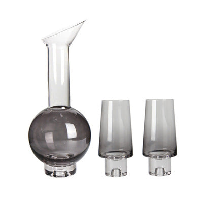 Moderne Glas Karaffe und Becher Set