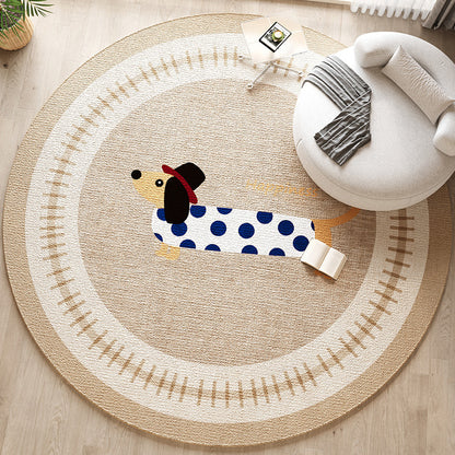 Dekorativer hundethemed Bereichsteppich für die Wohnkultur