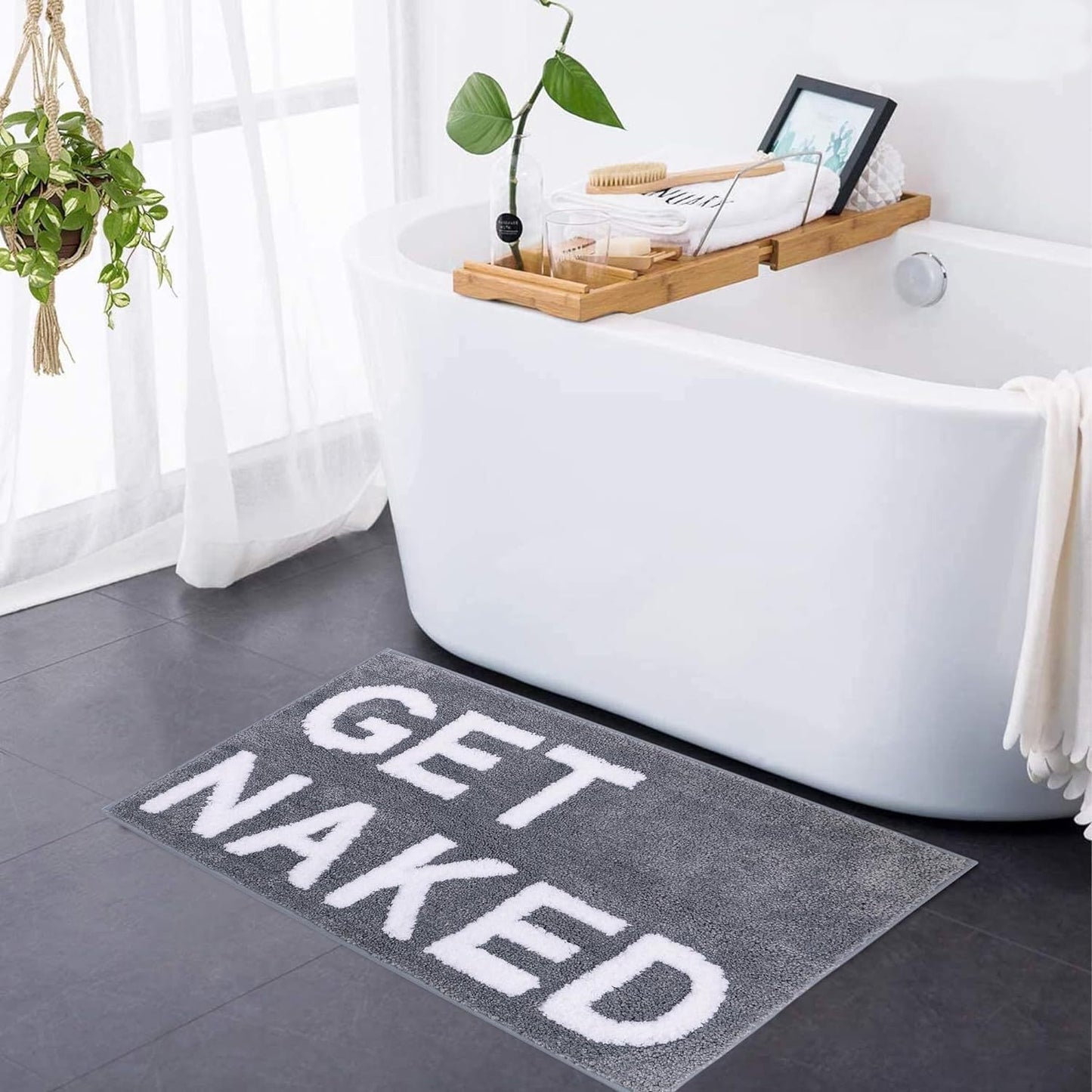 Verspielte Text Badematte Brehn