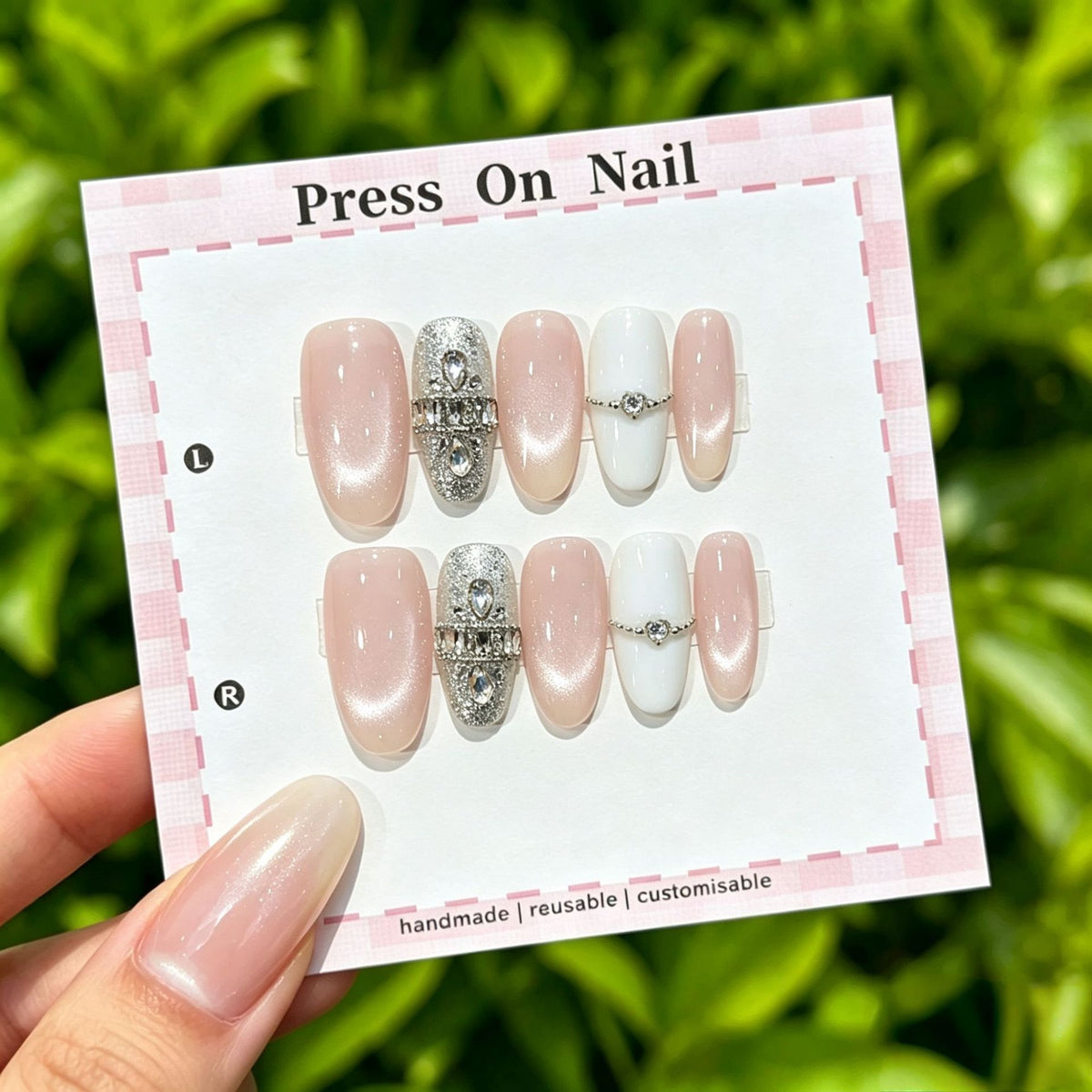Anpassbare Ombre Press-On Nägel