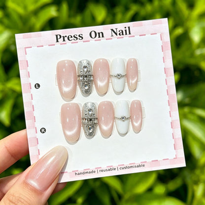 Anpassbare Ombre Press-On Nägel