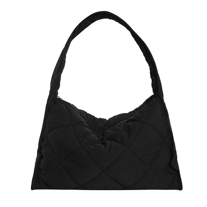 Gepolsterte Puff-Schultertasche