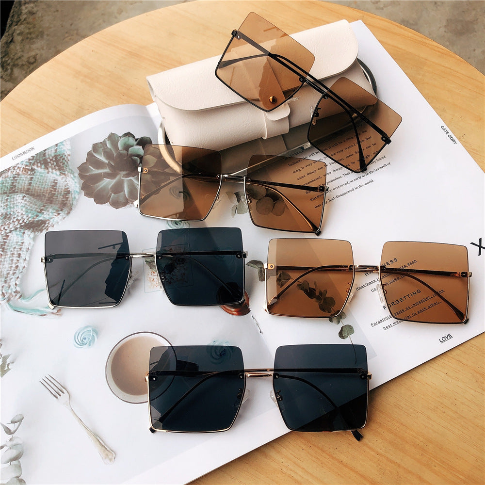 Modische Übergroße Quadratische Sonnenbrille Brehn