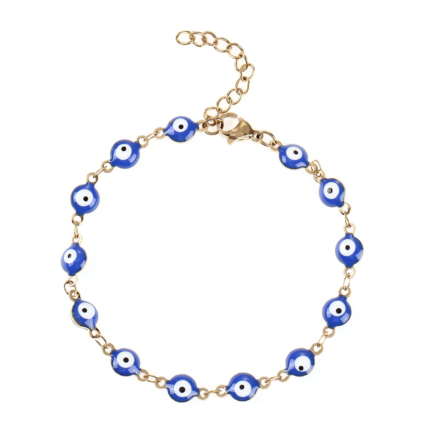 Buntes böse Augen Charm Armband Brehn