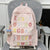 Verspielter Alphabet Bestickter Rucksack