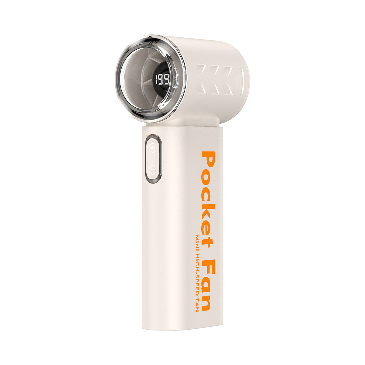 Unisex nan kompakter USB-Handventilator mit LED-Display und leistungsstarkem Motor Brehn
