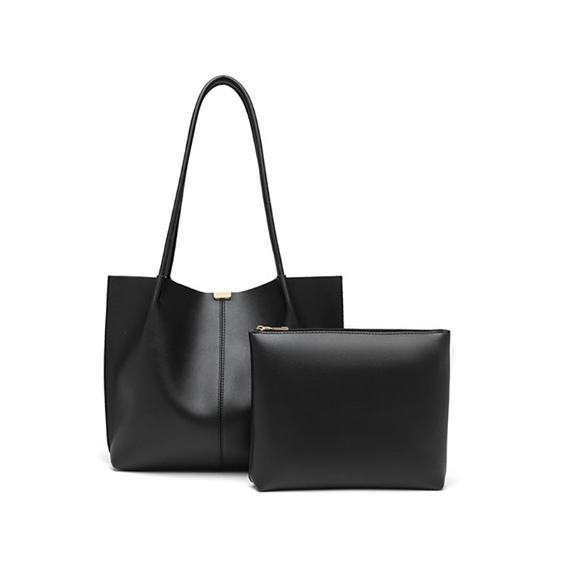 Stylische Leder Tragetasche Brehn