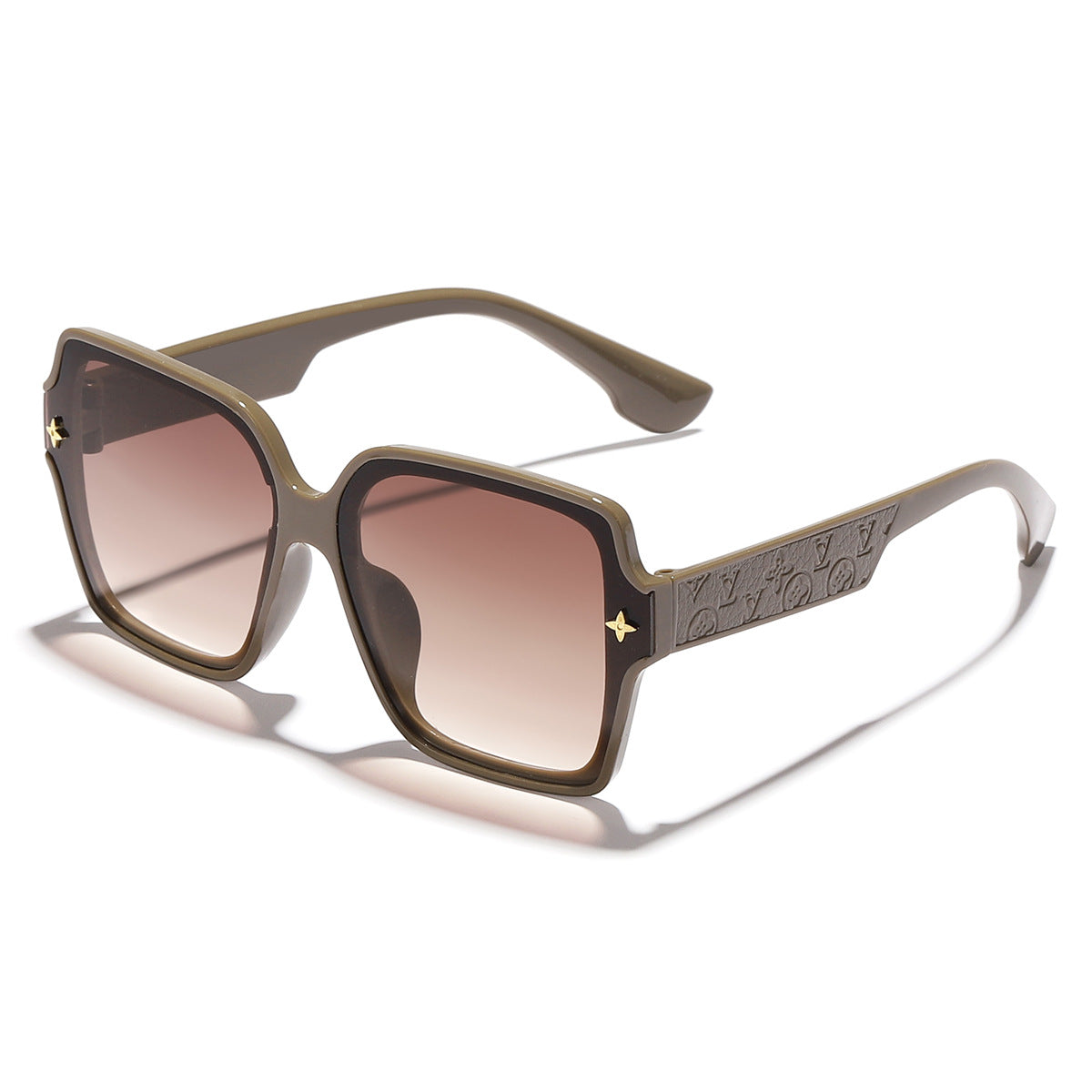 Damen stilvolle oversized Sonnenbrille mit modischem Rahmen Brehn