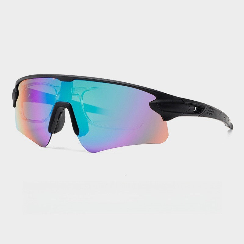 Unisex Sportliche Hochleistungs-Sonnenbrille mit aerodynamischem Design und verstellbarem Nasenpad Brehn