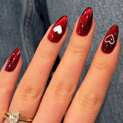 Herz Akzent Acryl Nageldesign Brehn