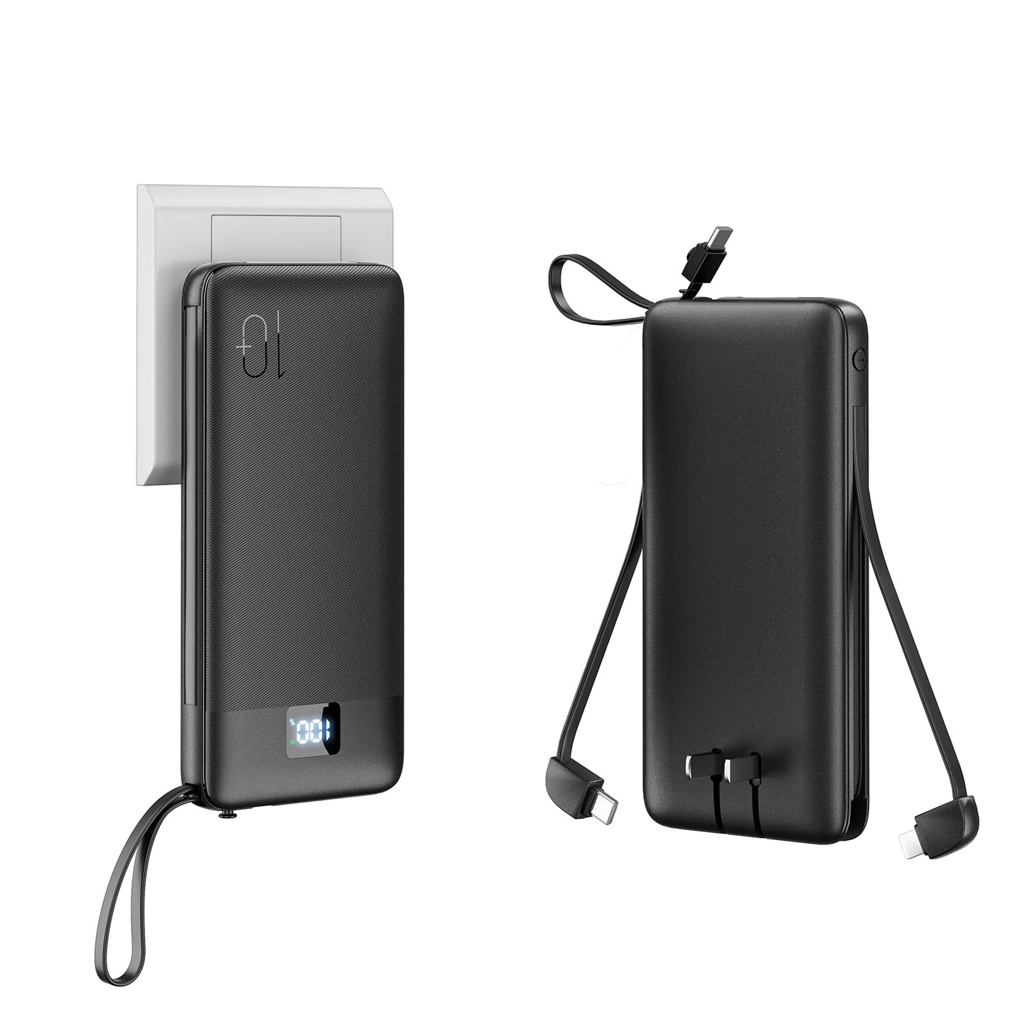 Powerbank mit Integrierter Steckdosenfunktion und Smart Charging Brehn