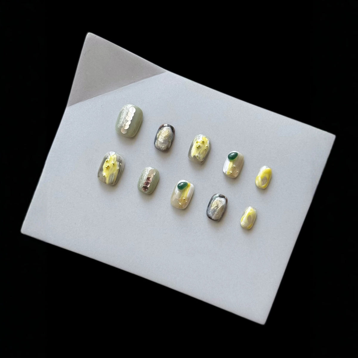 Künstlerisches 3D Press-On Nagelkunst Set