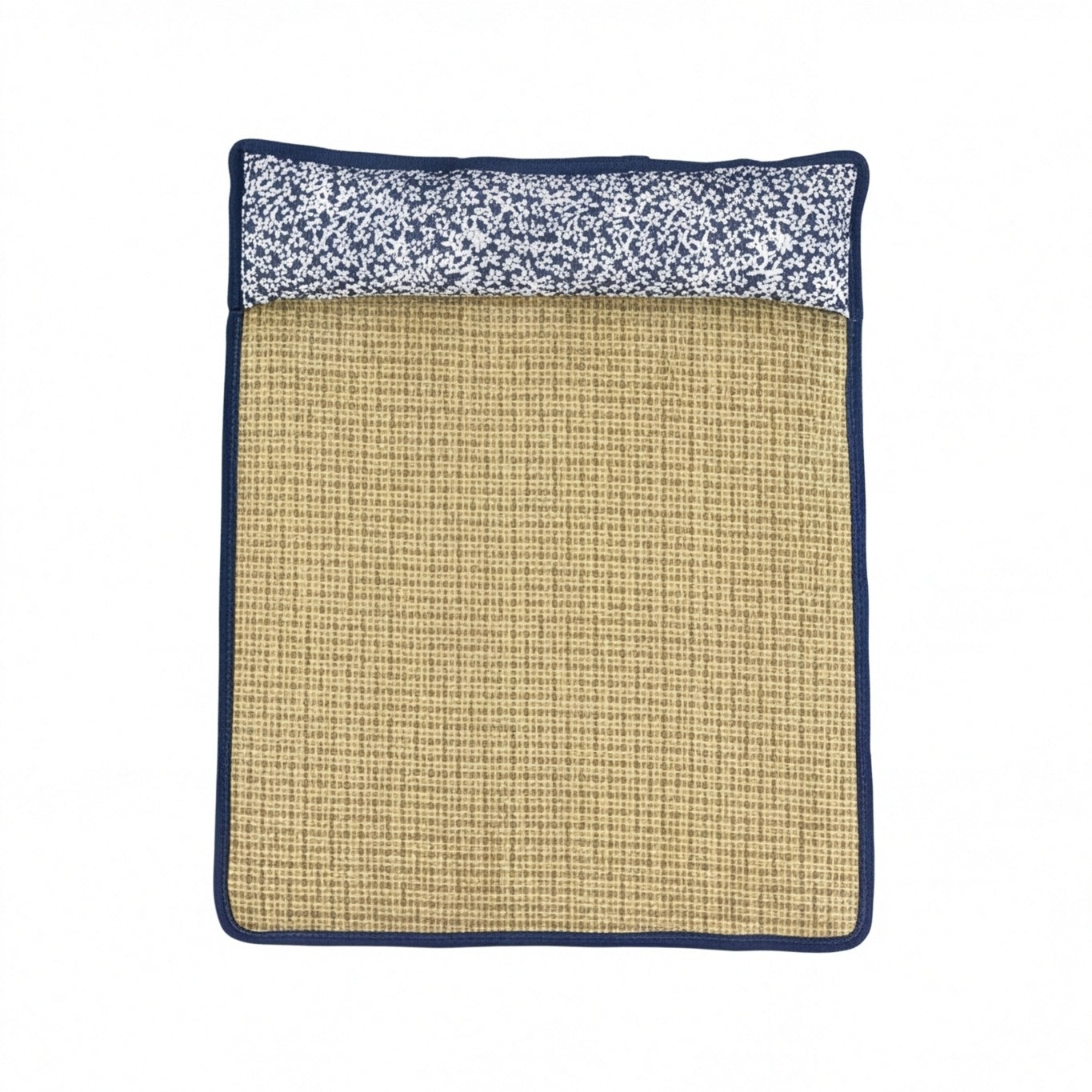 Unisex nan kühlende Sisal-Schlafmatte mit gepolstertem Nackenkissen für Haustiere Brehn