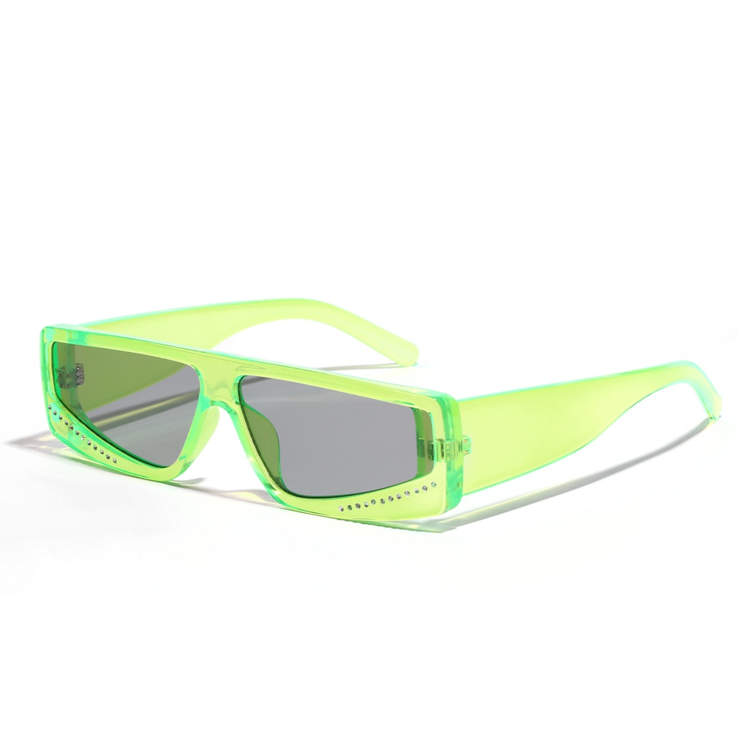Damen oversized Sonnenbrille mit futuristischer Form und stylischen Verzierungen Brehn