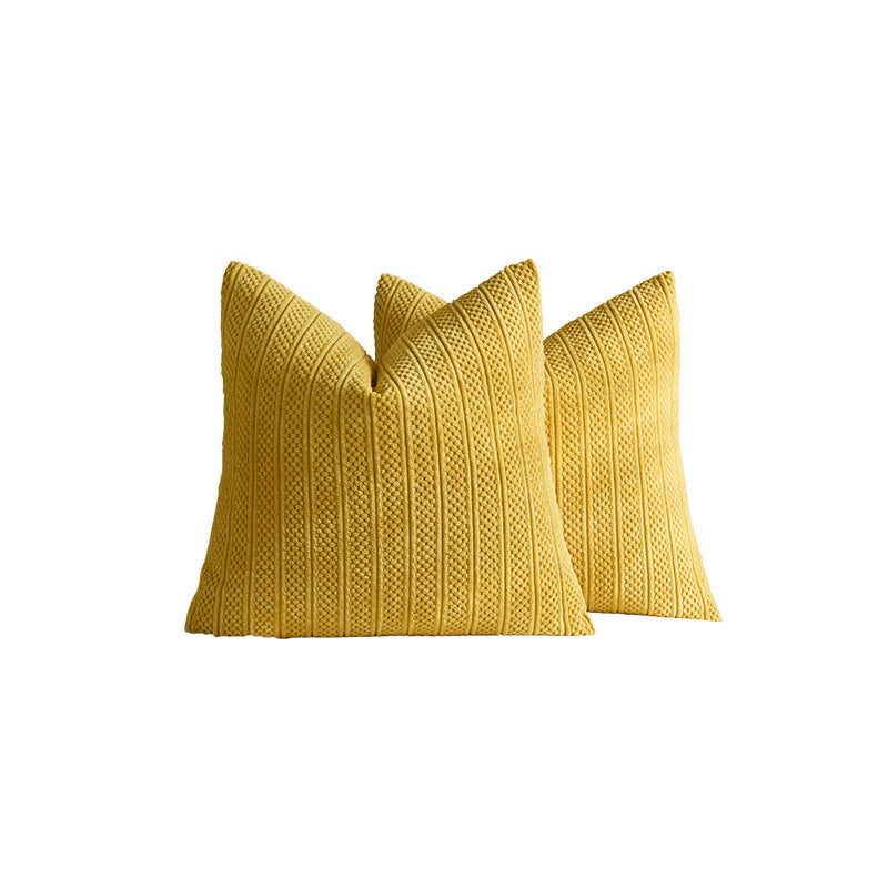 Chunky Ribbed Strick Quadrat Kissenbezüge Set