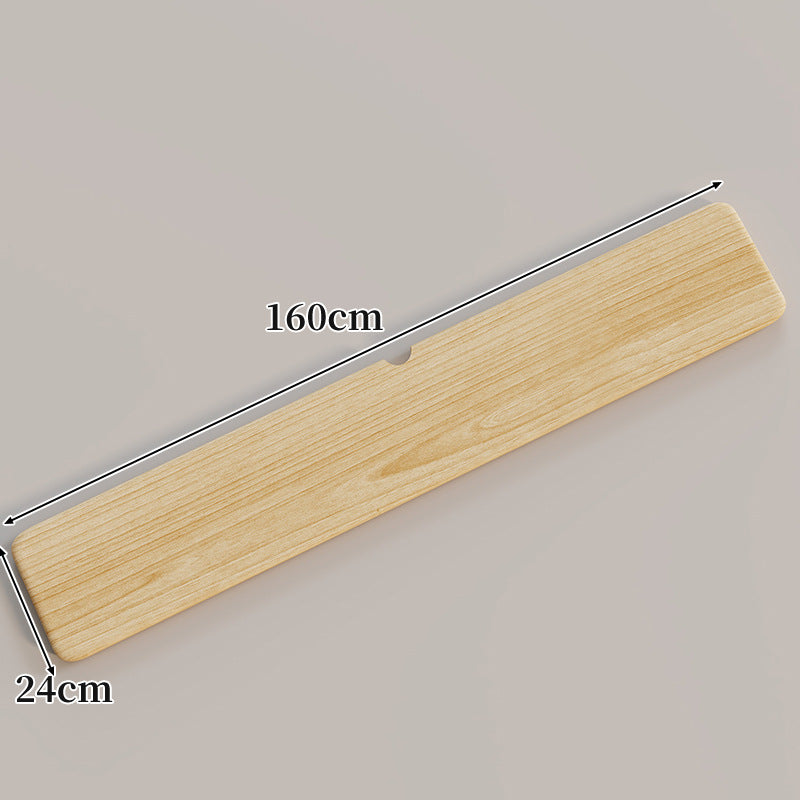 Ergonomische Massivholz-Tastatur-Handballenablage mit Kabelschlitz