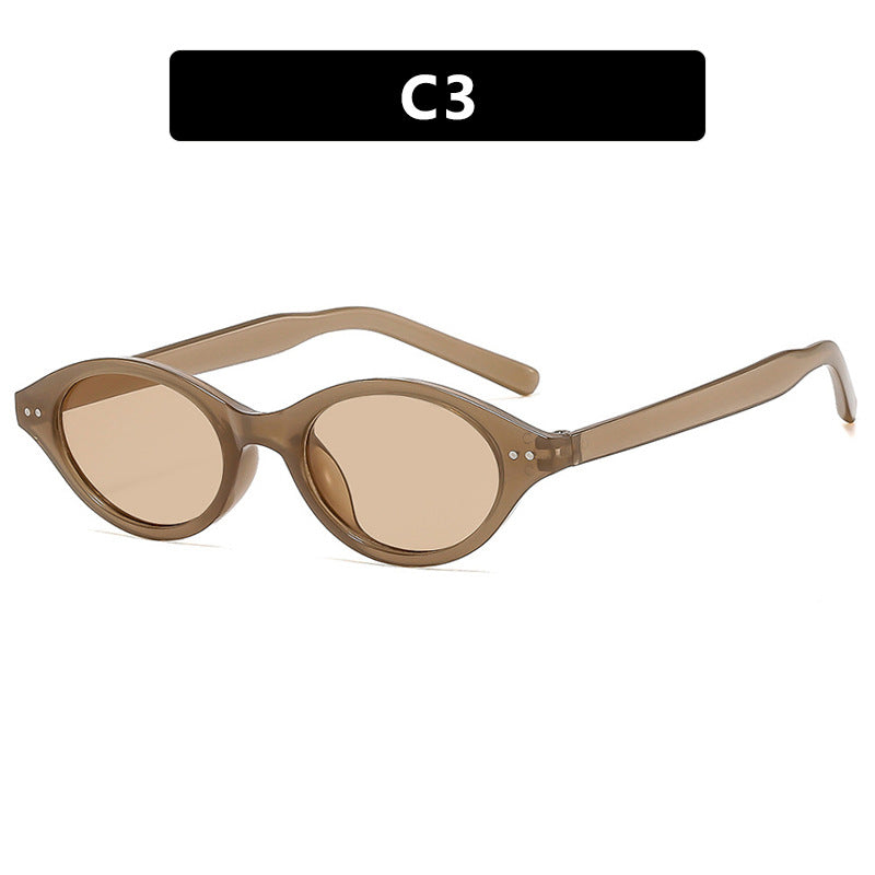 Damen Katzenaugen-Sonnenbrille mit einzigartigem Muster Brehn