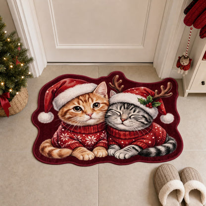 Festliches katzenmotiviertes Bereichsmatte