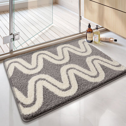 Absorbierender geometrischer Muster-Badematte