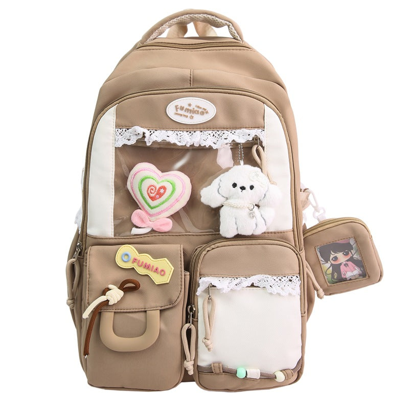 Verspielter Multi-Taschen Reise-Rucksack