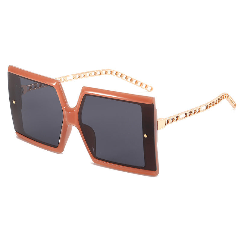 Damen elegante oversized Sonnenbrille mit quadratischem Rahmen Brehn