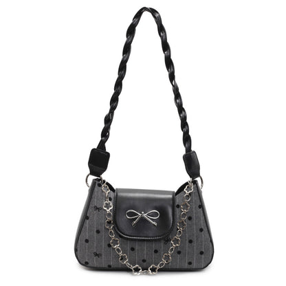 Klassische Polka-Dot Handgefertigte Schultertasche