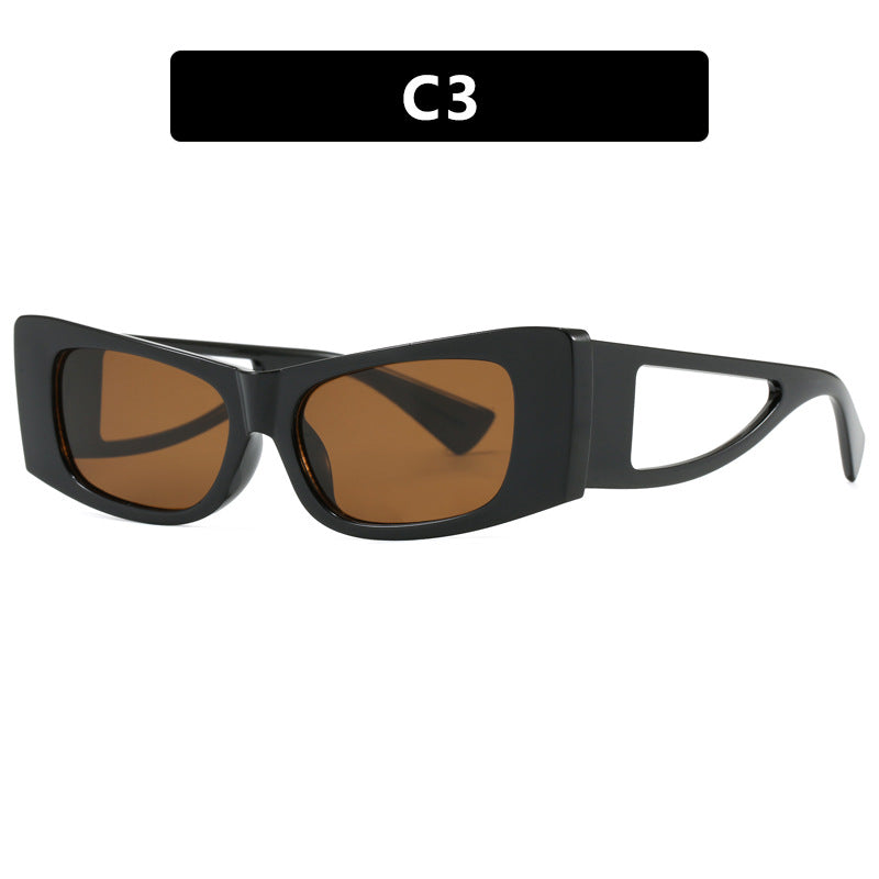 Damen trendige Sonnenbrille mit außergewöhnlichem Design und schützendem UV-Filter Brehn