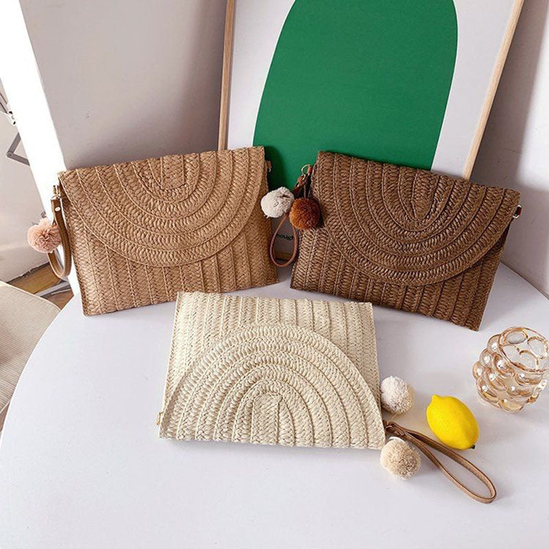 Stilvolle und Handgefertigte Clutch-Tasche Aus Naturmaterial Brehn