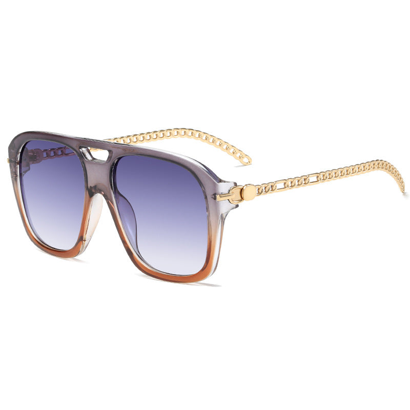 Damen Luxuriöse Sonnenbrille mit einzigartigem Kettenrahmen Brehn