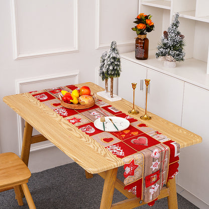 Festlicher Tischläufer mit Weihnachtsmotiven Brehn