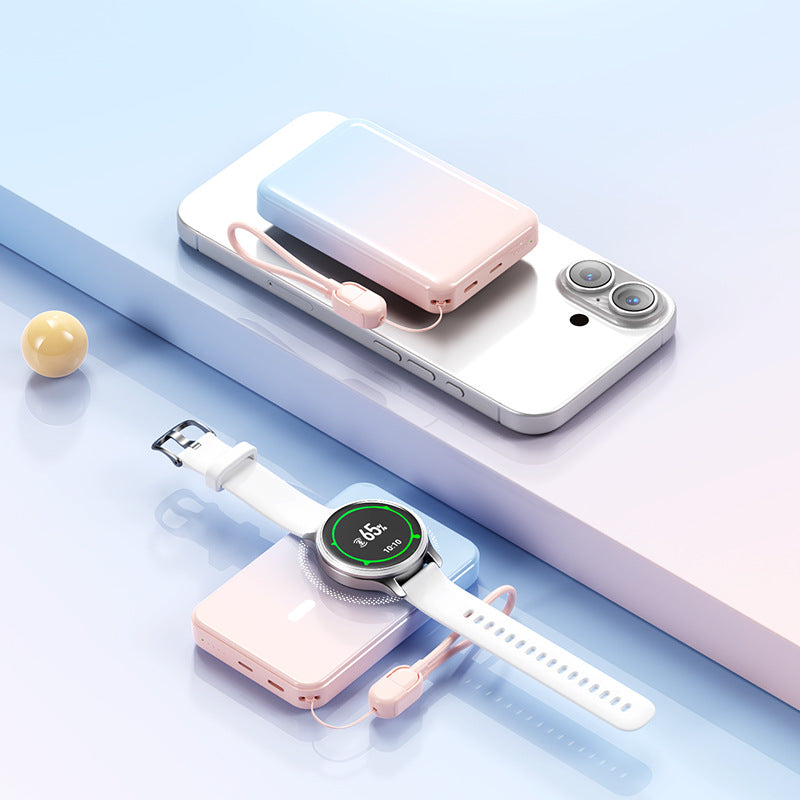 Kompakte Powerbank mit Integrierter Induktionsladefunktion Brehn