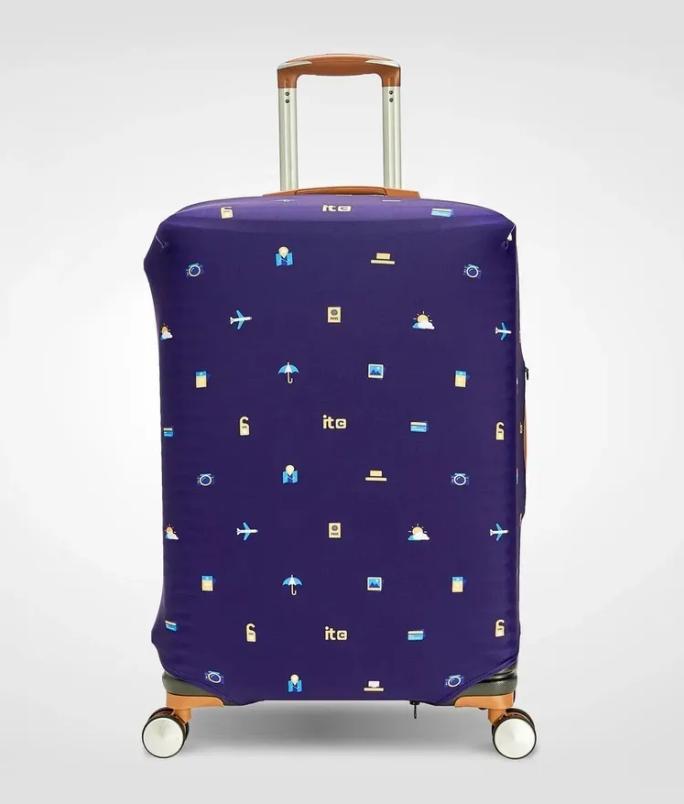 Unisex nan robuster Hartschalen-Trolley mit Polycarbonat-Außenschale und Autoemblem-Motiv Brehn