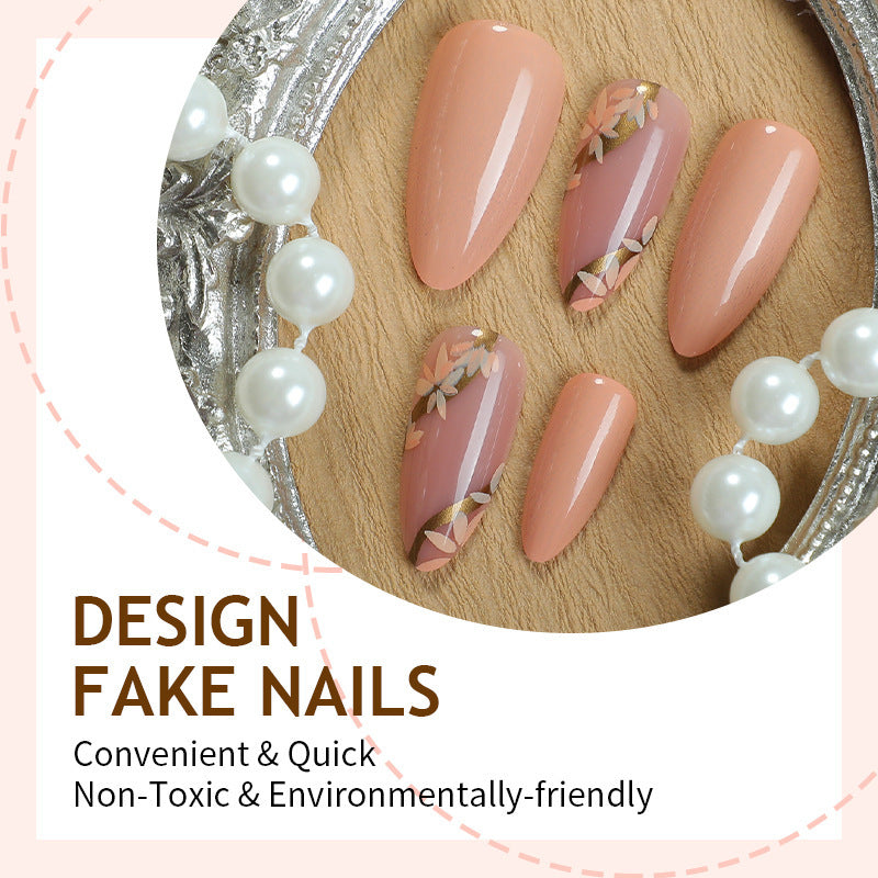 Kunstnagelset mit eleganten Blütenmotiven Brehn