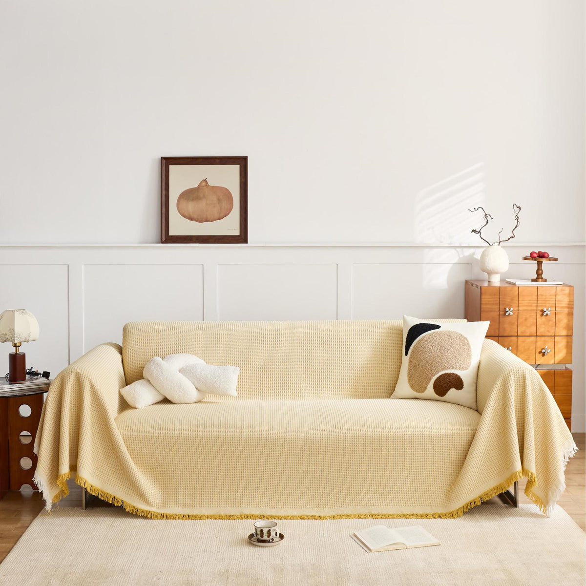 Texturierte gewebte Sofa-Decke
