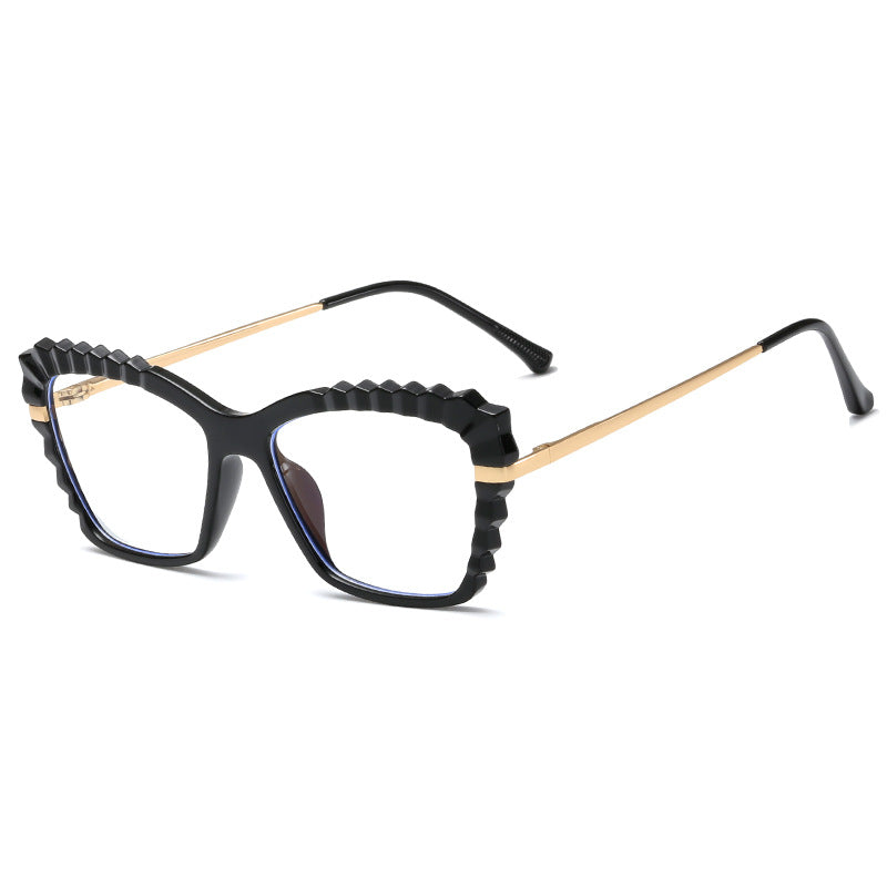 Damen oversized Brille mit einzigartigem Wellenranddesign Brehn