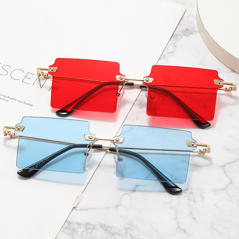 Damen modische oversized Sonnenbrille mit rechteckigem Design Brehn