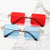 Damen modische oversized Sonnenbrille mit rechteckigem Design Brehn
