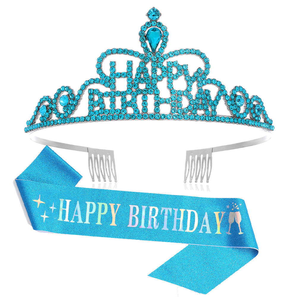 Damen Funkenkrone mit „Happy Birthday“ Schriftzug Brehn