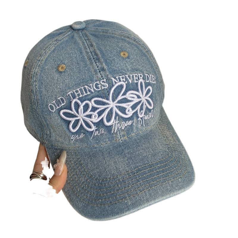Damen Bestickte Denim Kappe Brehn