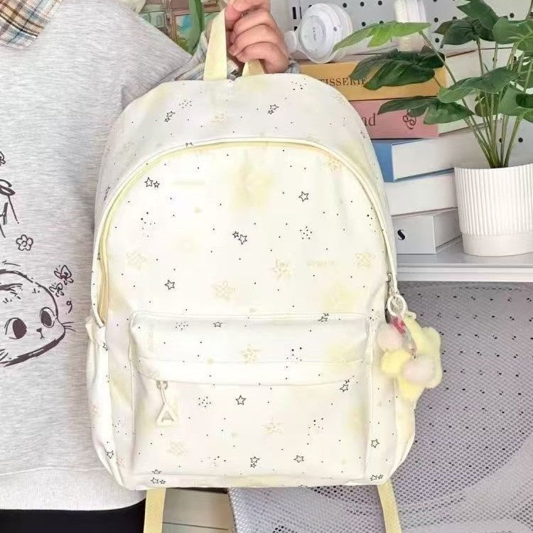 Schulrucksack mit Verspieltem Sternedesign und Mehreren Fächern Brehn