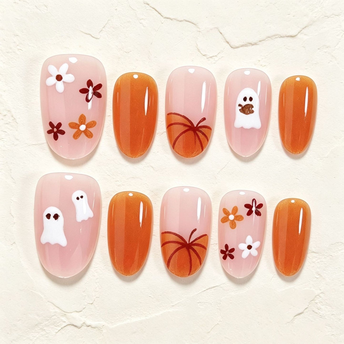 Halloween-inspirierte dekorative Klebe-Nagelkunst Set Brehn