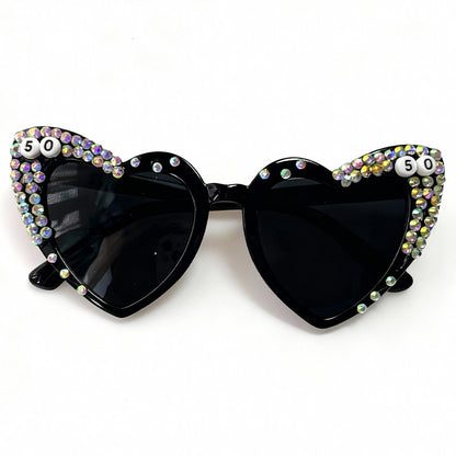 Herzförmige mit Strass verzierte Sonnenbrille Brehn
