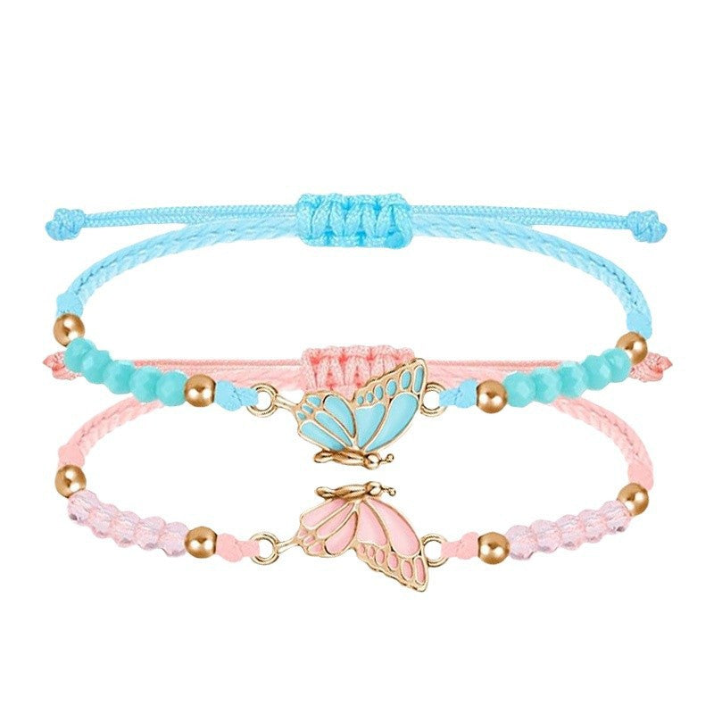 Butterfly Charm Halskette und Armband Set Brehn