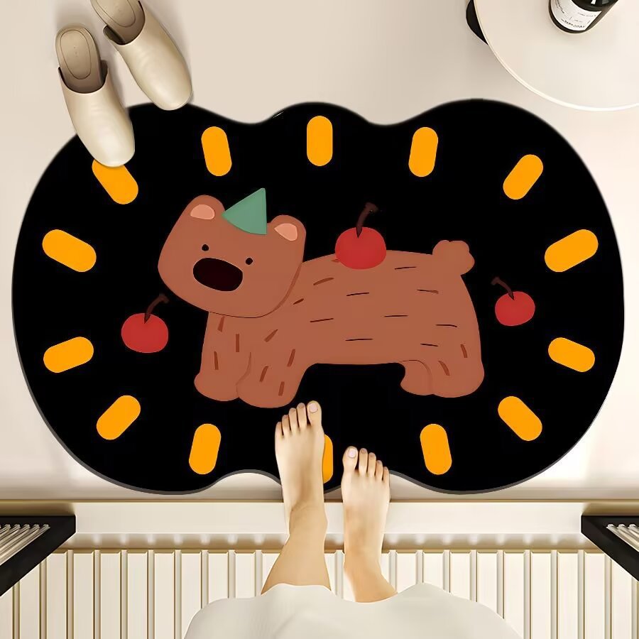 Süße Cartoon Bär Badmatte Brehn