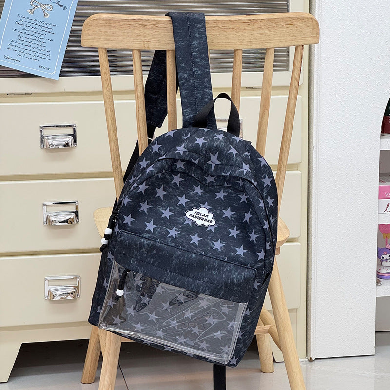Transparenter Fenster Stern-Druck Rucksack Brehn