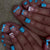 Kreative abstrakte Nagelkunst Brehn