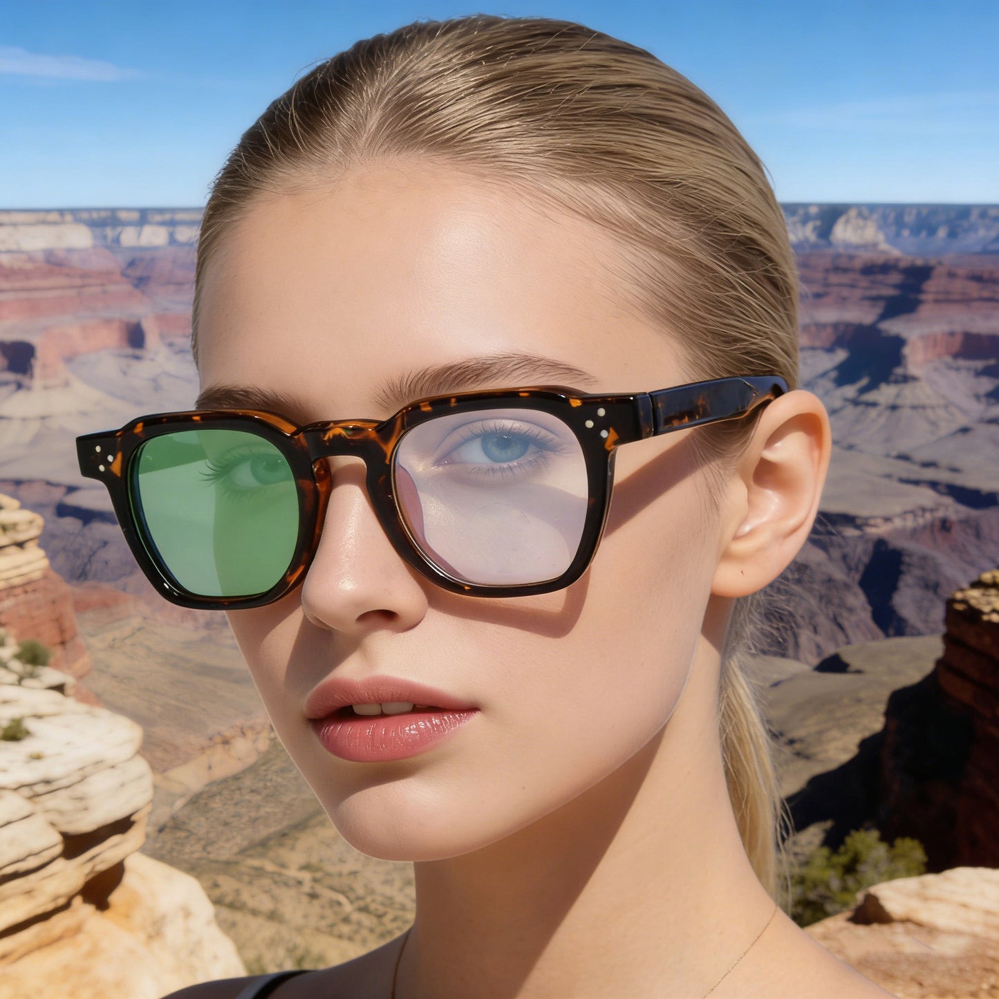 Damen modische oversized Brille Brehn